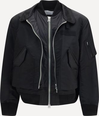 sacai Giacca doppia in chino di cotone e twill di nylon Man 2