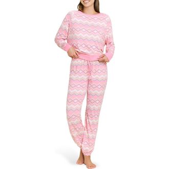 Honeydew Intimates Star Seeker Brushed Jersey Pajamas in Paloma Fairisle at Nordstrom, Size X-Large