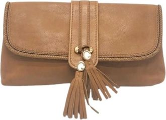Gucci Pre-owned Clutch bag - Dames - Vintage Clutch - Bruin - ONE Size - Leer - Vintage