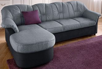 Domo Collection Ecksofa »Flores Schlafsofa, B/T/H: 233/142/86 cm, L-Form« wahlweise mit Bettfunktion, wahlweise mit Federkern, auch in Leder
