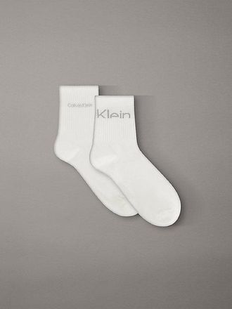 Calvin Klein 2 Pack Soft Cotton Stretch Ankle Socks