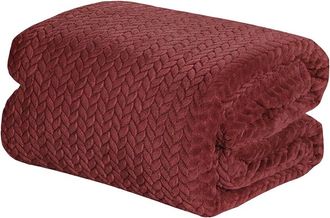 Luxury Home Chevron Braided All-Season Blanket