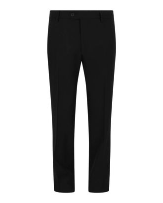 Ferragamo Mens Metallic Striped Trousers In Black