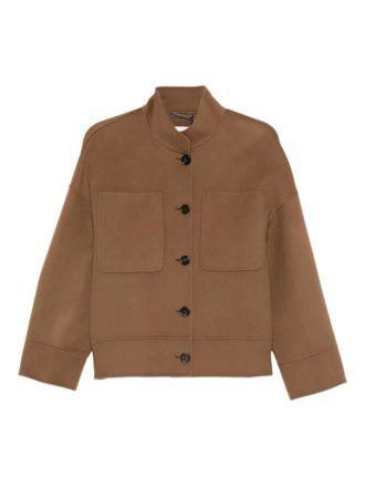 Max Mara Renna patch-pocket button jacket - Brown