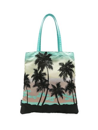 Palm Angels palm tree-print tote bag - Blue