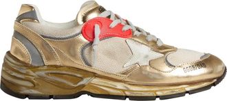 Golden Goose Gouden Hardloopschoenen Vintage Stijl - Heren - Sneakers - Veelkleurig - 45 EU - Leer - Schoenen