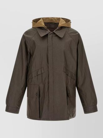 Christophe Lemaire hooded waterproof coat long sleeve design