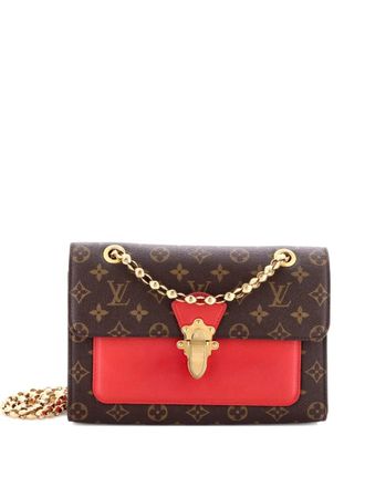 Louis Vuitton Victoire Handbag Monogram Canvas and Leather shoulder bag - Rosso