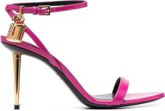 Tom Ford Naked 95 padlock-detailed sandals - women - Calf Leather/Calf Leather/Calf Leather - 37 - Pink
