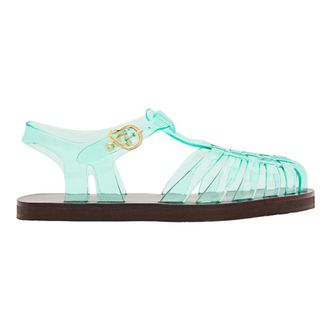 Ancient Greek Sandals Flat Sandals, female, Blue, 6 UK, Homeria Jelly