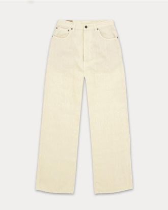 Fortela Jaron Wide Leg Linen Trousers in White at Nordstrom, Size 26 Eu