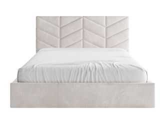 VENTE-UNIQUE.COM Cama con canap&eacute; abatible poli&eacute;ster crema 180 x 200 cm