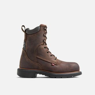 Red Wing Shoes Mens Dynaforce 8-Inch Insulated Waterproof Safety Toe Boots In Brown