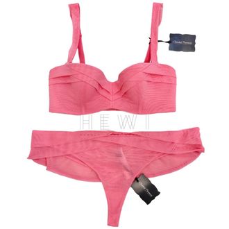 Chantal Thomass watermelon péché Strapless bra and thong set Size M