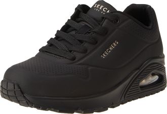 Skechers Womens Skecher Street Womens Uno - Stand on Air Sneaker, Black, 7 UK Wide