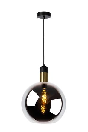 Lucide JULIUS Dimmable Adjustable Height Indoor Vintage Pendant Light 1xE27 in Grey