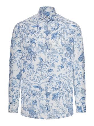 Etro COTTON SHIRT WITH PAISLEY PRINT - Etro - Man