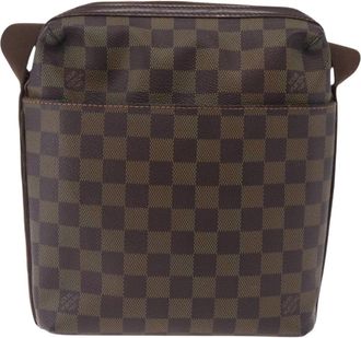 Louis Vuitton Trotteur Beaubourg Damier Brown Canvas Handbag (Pre-Owned)