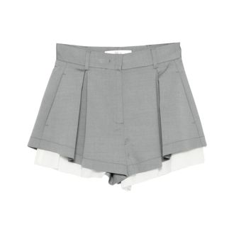 Tela Short Shorts, female, Multicolor, Size: 2XS Layered Pleated Shorts