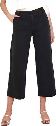 Bella Dahl Saige Wide Leg Crop Pant In Black