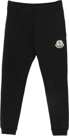 Moncler Black Regular Logo Joggers