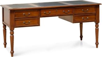 Moycor Escritorio de madera maciza marr&oacute;n anch. 160 cm