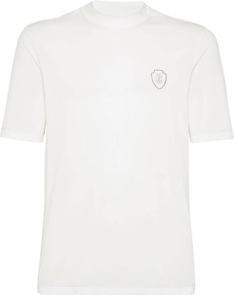 Brunello Cucinelli Logo-appliqu&eacute; T-shirt