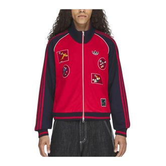 adidas Track Top Better Scarlet - Heren - Sportshirts - Rood - S - Katoen - Fitness