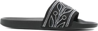 Casablanca Embroidered Slides