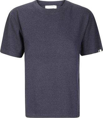 Extreme Cashmere Crew Neck Cotton-Cashmere T-Shirt With Fine-Knit Texture