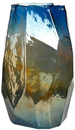 Pols Potten Design Vase Graphic Luster Blue 40.5 cm - Large