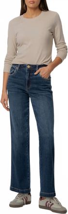 Kut from the Kloth Pattie High Rise Straight Leg Jeans In Happy