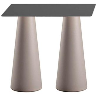 Plust Mesa Alta Rectangular Para Taburetes Dise&ntilde;o Interior Exterior Fura T2-h - Beige