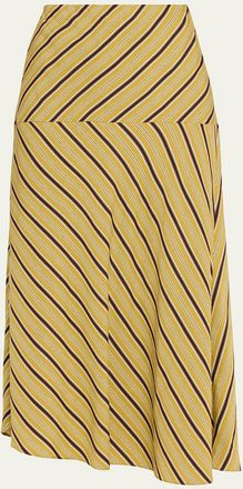 A.L.C. Kara Stripe Midi Skirt