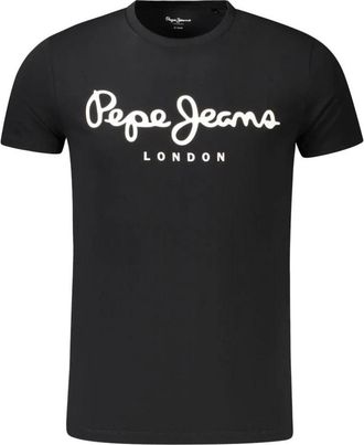 Pepe Jeans London Hombre, Camisetas, Negro, Talla: 2XL