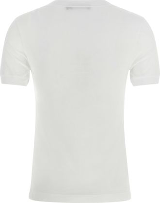 Dolce & Gabbana Womens White Cotton T-Shirt