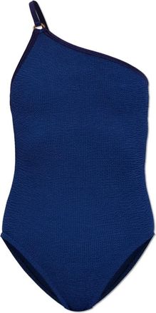 Hunza G Clara One-piece Zwempak - Dames - Badpakken - Blauw - ONE Size - Badmode