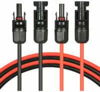 OEM Cavo Di Prolunga Per Pannello Solare Con Connettore Mc4, Coppia Rosso + Nero, 14awg, 3 Metri / 10 Piedi