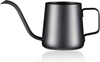OEM Regadera, Negra, 350 Ml, Con Boquilla Larga De Acero Inoxidable, Adecuada Para Plantas De Interior Peque&ntilde;as, Suculentas Y Para Uso En El Jard&iacute;n