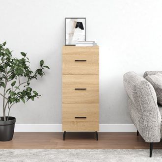 vidaXL Vidaxl - Aparador Madera Contrachapada Color Roble Sonoma 34,5x34x90 Cm