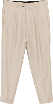 Dell'Oglio Pantaloni sartoriali con pieghe - Toni neutri