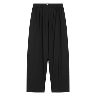 Max Mara Wide Trousers, female, Black, Size: 2XS Sportmax Trousers
