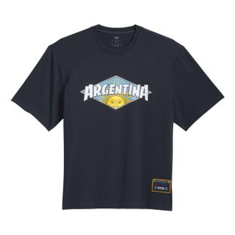 adidas Argentina x Thrasher T-Shirt Asia Sizing Navy KX4543