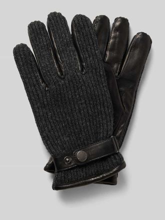 Hestra Handschuhe aus Woll-Mix Modell Christopher in BLACK, Gr&ouml;&szlig;e 10