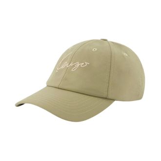 Kenzo Signature Embroidered Cap - male - Kenzo - Hats & Caps - Green - ONE SIZE - Accessories