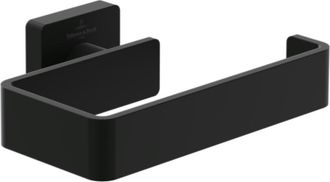 Villeroy & Boch Elements Striking - Portarrollos, Negro Mate Tva152014000k5