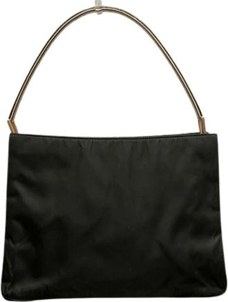 Prada Pre-owned Handbags, female, Black, Size: ONE SIZE Pre-owned Nylon Handbag