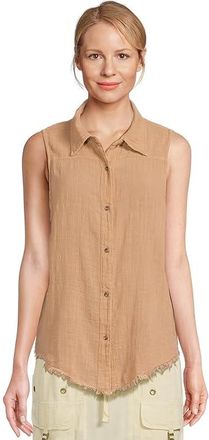 Xcvi Otto Top Womens Clothing Fireclay : MD (US 8-10), Cotton