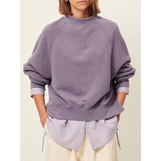 Sessun Sweater met opstaande kraag en zijsplitjes, OLIVEIRA