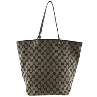 Gucci Bolso Tote Pre-owned de Lona GG - Pre-owned - Mujer - Marr&oacute;n - ONE SIZE